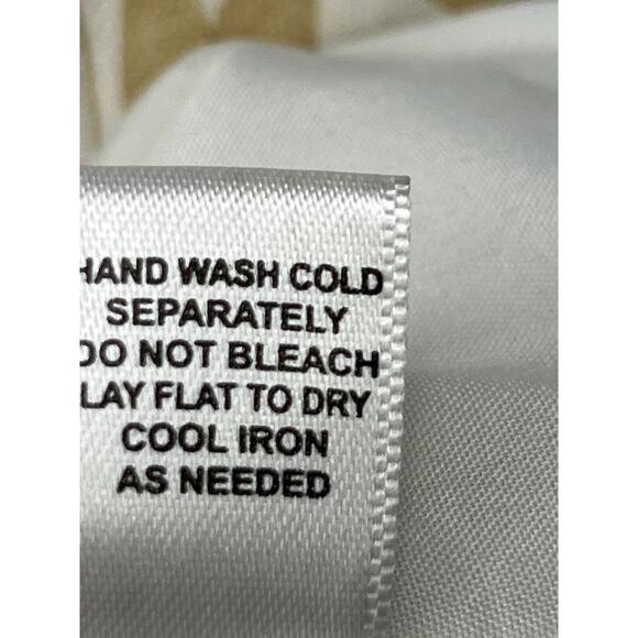 Cato Skirt Womens Plus‎ size 24W Green Tan Floral Linen blend straight Lined - Picture 7 of 7